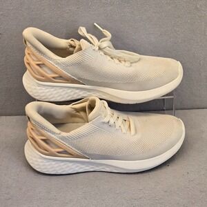Kizik Athens Women's Cream Knit Hands-Free Slip On Sneakers Shoes Sz9 Walking